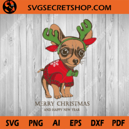 Chihuahua Christmas SVG