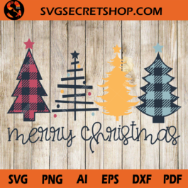 Buffalo Plaid Merry Christmas SVG, Merry Christmas SVG