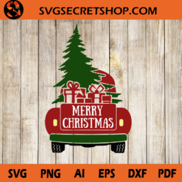 Christmas Truck Tree SVG