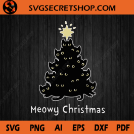 Meowy Christmas SVG