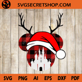 Mickey Christmas Hat SVG