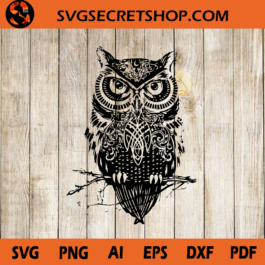 Owl Zentangle SVG Design