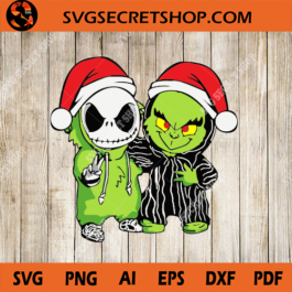 Christmas Grinch and Jack Skellington SVG