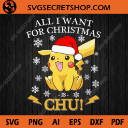 Christmas Pikachu SVG