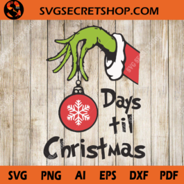 Days Til Christmas SVG
