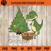 T rex hates christmas SVG