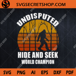 Undisputed hide and seek world champion SVG