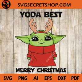 Yoda Best Merry Christmas SVG