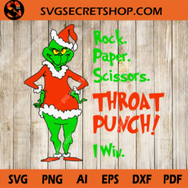 Rock Paper Scissors Throat Punch I Win SVG