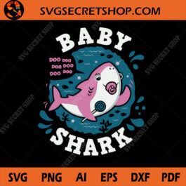 Baby Shark SVG, Funny Shark SVG, Shark Family SVG, Shark SVG