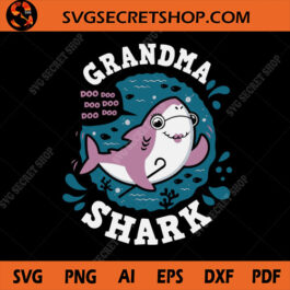 Grandma Shark SVG