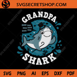 Grandpa Shark SVG