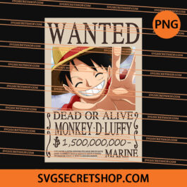 Wanted Monkey D Luffy PNG