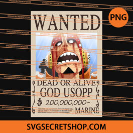 Wanted God Usopp PNG