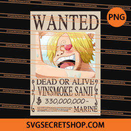 Wanted Vinsmoke Sanji PNG