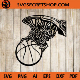 Basketball SVG, Basketball SVG Design, Basketball Basket SVG, Basketball Silhouette