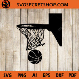 Basketball SVG, Basketball SVG Design, Basketball Silhouette, Basketball Basket SVG