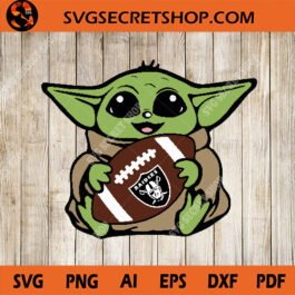 Baby Yoda Raiders SVG