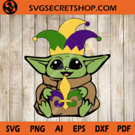 Mardi Gras Yoda SVG