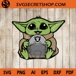 Raiders Baby Yoda SVG