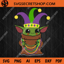Yoda Mardi Gras SVG