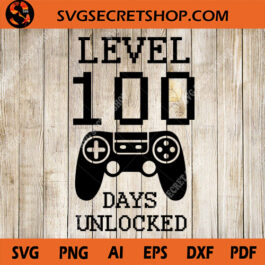Level 100 Days Unlocked SVG