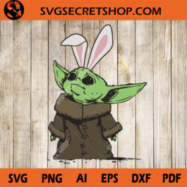 Baby Yoda Easter SVG