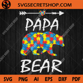 Autism Papa Bear SVG