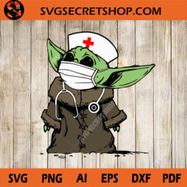 Baby Yoda Nurse SVG