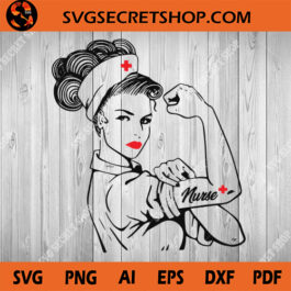 Strong Woman Nurse SVG