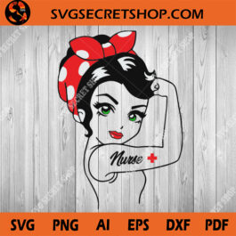 Strong Woman Nurse SVG