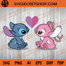 Stitch and Angel SVG, Stitch And Girlfriend SVG, Stitch SVG, Angel SVG