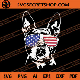 Frenchie America SVG