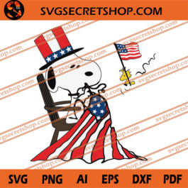 Snoopy Independence Day SVG