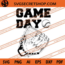 Game Day SVG, Softball SVG, Softball Gloves SVG, Baseball Gloves SVG