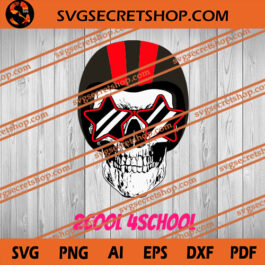 2cool 4school SVG, Halloween SVG, Skull SVG, School SVG