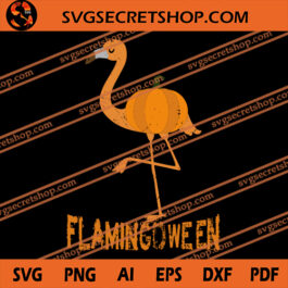 Flamingoween SVG, Flamingo SVG, Animal SVG, Halloween SVG