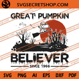 Great Pumpkin Believer Since 1966 SVG