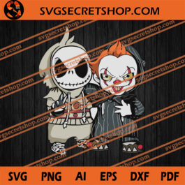 Jack Skellington And Pennywise SVG