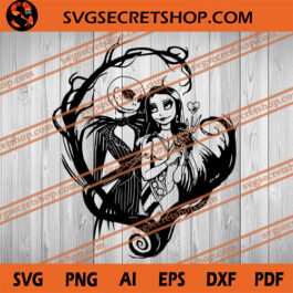 Jack Skellington Love Sally SVG, Jack Skellington SVG, Sally SVG, Nightmare Before Christmas SVG