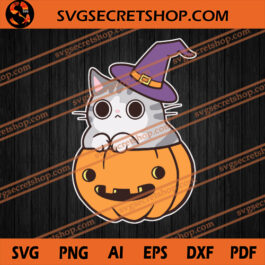 Pumpkin Cat SVG, Halloween SVG, Pumpkin SVG, Cat SVG