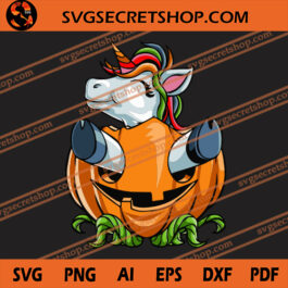 Unicorn Halloween SVG