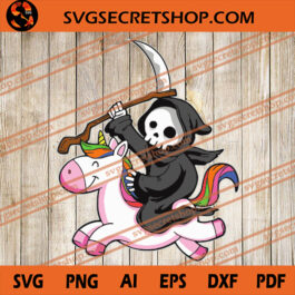 Unicorn With Death SVG