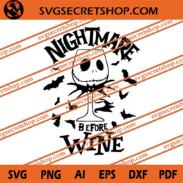 Nightmare Before Wine SVG