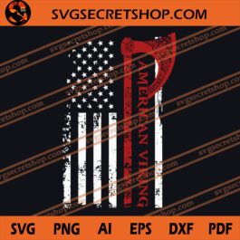 American Viking SVG, American SVG, Viking SVG, American Flag SVG