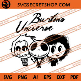 Burtons Universe SVG, The Burtons SVG, Halloween SVG, Horror Characters SVG