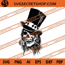 Gentleman Skull SVG, Skull SVG, Halloween SVG