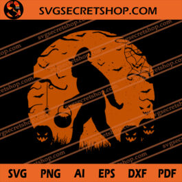 Halloween Bigfoot SVG, Halloween SVG,Trick Or Treat SVG, Bigfoot SVG
