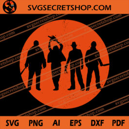 Halloween Friends SVG, Halloween SVG, Jason SVG, Freddy Krueger SVG, Myers SVG, Horror Movie Character SVG