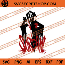 Scream SVG, Halloween SVG, Ghostface SVG, Horror Movie SVG